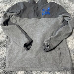 Under armour Gray and Blue Quarter-Zip Pullover